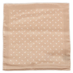 Cream Windsor Paisley Silk Pocket Square
