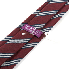Octavian Red Striped Wool Tie 8cm