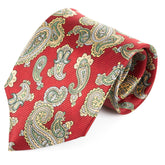 Red Firestone Paisley Silk Tie 8.5cm
