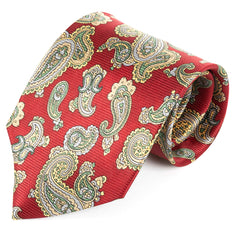 Red Firestone Paisley Silk Tie 8.5cm