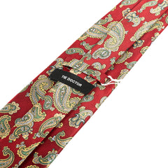 Red Firestone Paisley Silk Tie 8.5cm