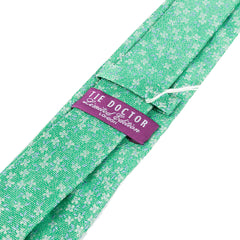 Light Green Floral Whisperer Silk Tie