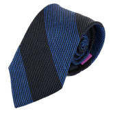 Ariyo Blue Striped Silk Tie 8cm