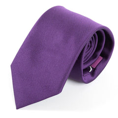 Purple Luxe Silk Tie 8cm