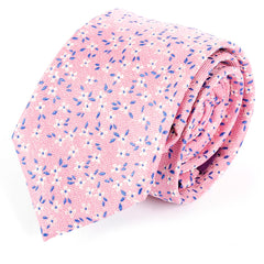 Pink Floral Whisperer Silk Tie