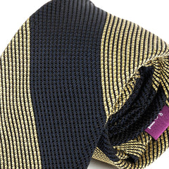 Navy Blue & Gold Ariyo Silk Tie 8cm