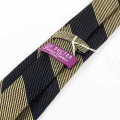 Navy Blue & Gold Ariyo Silk Tie 8cm