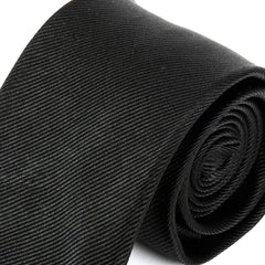 Black Luxe Silk Tie 8cm