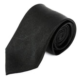 Black Luxe Silk Tie 8cm