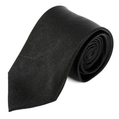 Black Luxe Silk Tie 8cm