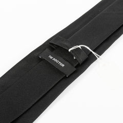 Black Luxe Silk Tie 8cm