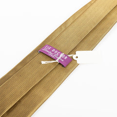 Gold Chevron Patterned Wide Silk Tie