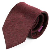 Plain Red Marl Silk Tie 8cm
