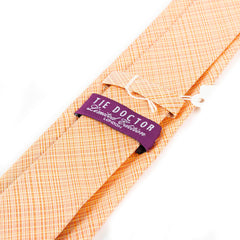 Orange Maxine Check Silk Tie 7.5cm