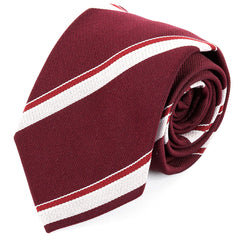 Red Striped Chancellor Tie 8cm