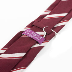 Red Striped Chancellor Tie 8cm