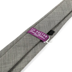 Grey Iya Check Wool Tie 8cm