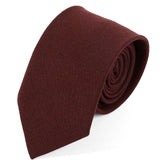 Varko Plain Red Wool Tie 7cm