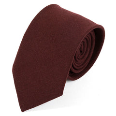 Varko Plain Red Wool Tie 7cm