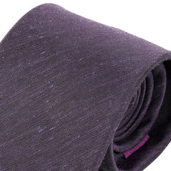 Purple Vasilio Silk & Linen Tie 8cm
