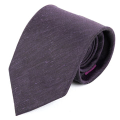 Purple Vasilio Silk & Linen Tie 8cm