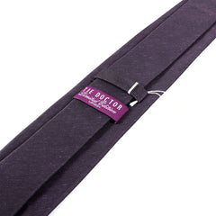Purple Vasilio Silk & Linen Tie 8cm