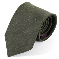 Green Vasilio Silk & Linen Tie 8cm