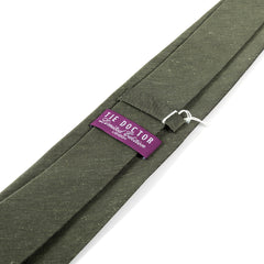 Green Vasilio Silk & Linen Tie 8cm
