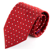 Red Multi Polka Dot Wide Silk Tie 9cm