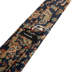 Royal Indigo Paisley Wide Silk Tie 9cm