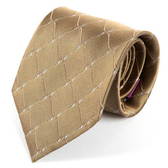 Champagne Swirl Wide Silk Tie 9cm