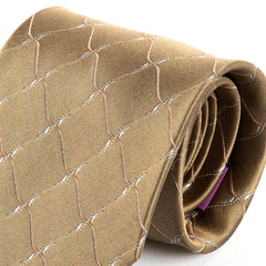 Champagne Swirl Wide Silk Tie 9cm