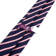 Blue & Pink Wide Silk Tie 8.5cm