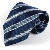 Imperial Blue Striped Wide Silk Tie 10cm