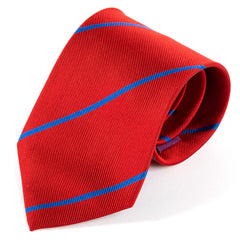 Adila Red Striped Wide Silk Tie 8.5cm