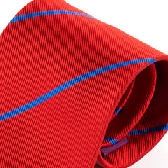 Adila Red Striped Wide Silk Tie 8.5cm