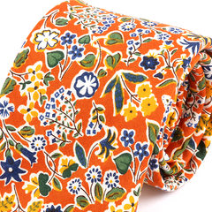 Amalfi Botanica Floral Cotton Tie 6.5cm