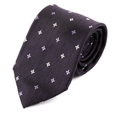 Purple Twilight Star Pattern Silk Tie 8cm