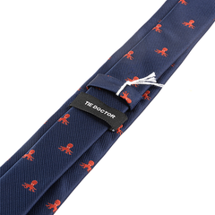 Blue Octopus Pattern Tie 6cm