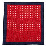 Red Dot Wool Pocket Square 26cm