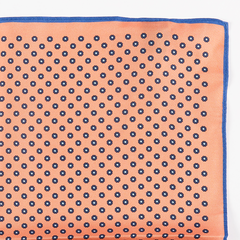 Light Pink Mini Floral Silk Pocket Square 32cm