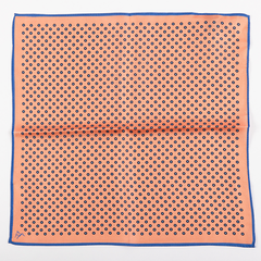 Light Pink Mini Floral Silk Pocket Square 32cm