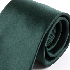 Dark Green Plain Tie 8cm