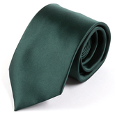 Dark Green Plain Tie 8cm