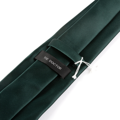 Dark Green Plain Tie 8cm