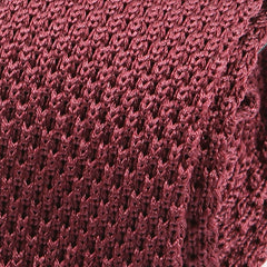 Scarlet Red Silk Knitted Tie - Tie Doctor