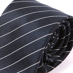Blue Pinstripe Striped Tie 7.5cm - Tie Doctor