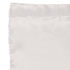 White Silk Pocket Square