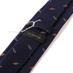 Blue Planets Pattern 7cm Ply Tie - Tie Doctor