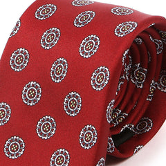 Red Vivian Circular IMS Tie - Tie Doctor
